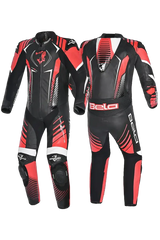 Bela Aragone Tuta da moto Nera/Rossa intera (1 PZ) 