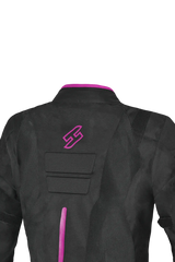 SHUA - GRAVITY LITE GIACCA IN TESSUTO DONNA NERO/FUCSIA Estivo traforato 