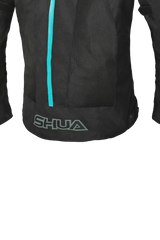 SHUA - GIACCA IN TESSUTO GRAVITY LITE NERO/TERQUISE donna Estivo traforato 