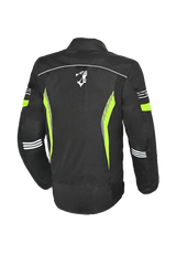 Bela Bradley Giacca da Moto Nero/ Giallo Fluor 