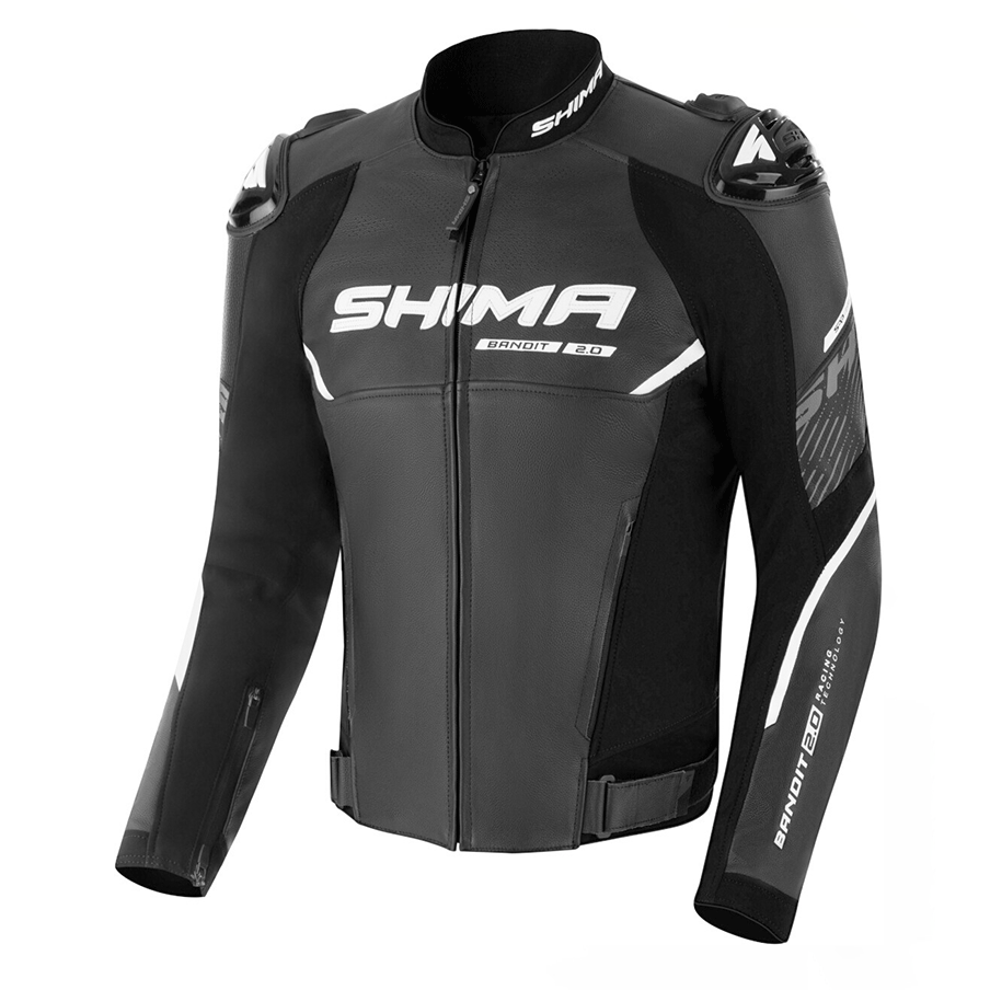 Shima Bandit 2.0 Hombre Piel Chaqueta Negra 