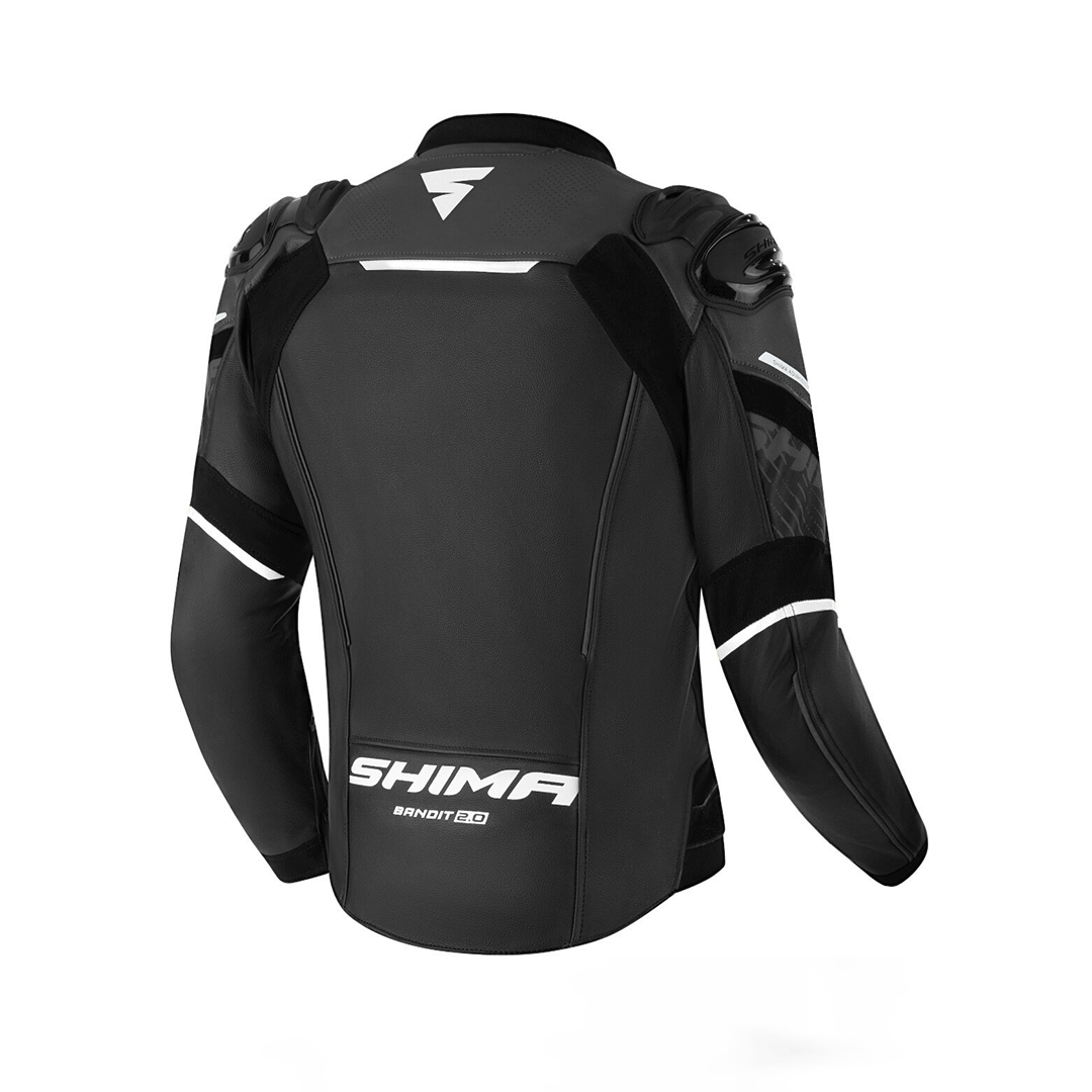 Shima Bandit 2.0 Hombre Piel Chaqueta Negra 