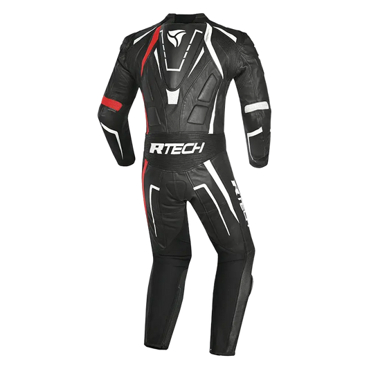 R-Tech Defender GP Full-Leather Racing Motorcycle Suit Black/White/Red – Yamoto.it