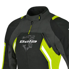BELA ELANUR GIACCA DI MOTO DONNA TOURING IN TESSUTO NERO GIALLO 