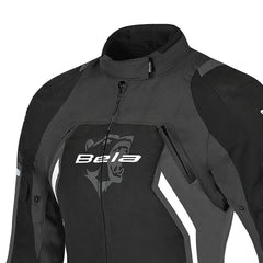 BELA ELANUR GIACCA DI MOTO DONNA NERO GRIGIO 
