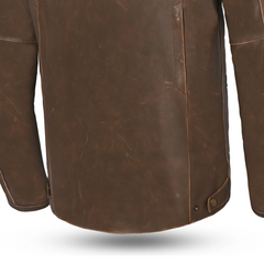 BELA - GIACCA IN PELLE STARK MARRONE VINTAGE/BEIGE 