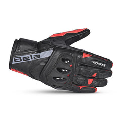 BELA BLAST GUANTI UOMO ESTIVI PELLE NERO/ROSSO 