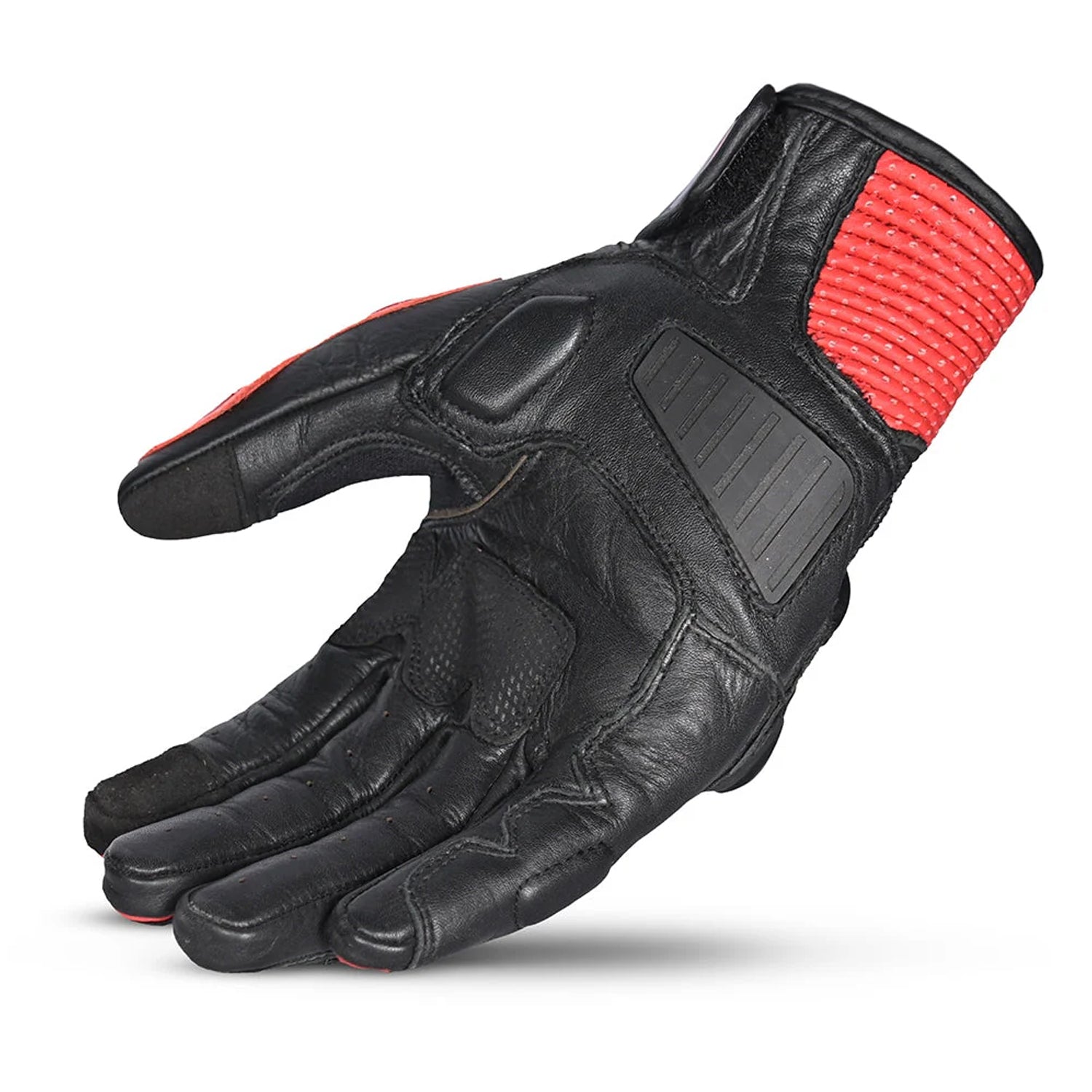 BELA BLAST GUANTI UOMO ESTIVI PELLE NERO/ROSSO 