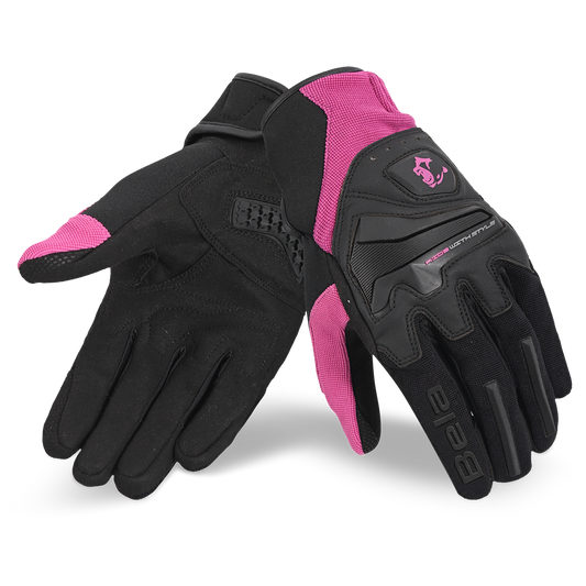 Bela - Guante de tela Star Lady negro/rosa – Yamoto.it