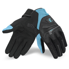 BELA STAR GUANTI DI MOTO DONNA NERO TURCHESE 