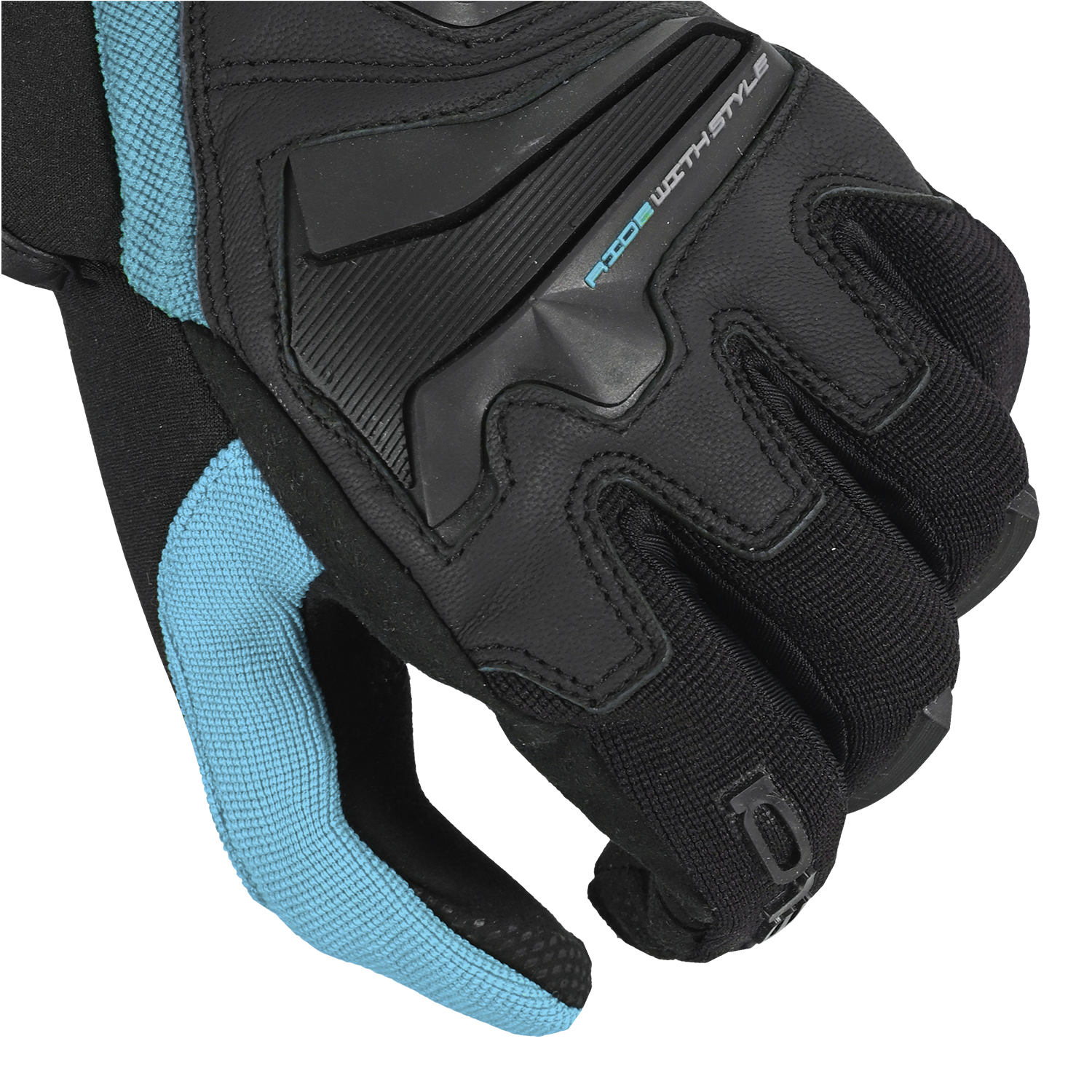 BELA STAR GUANTI DI MOTO DONNA NERO TURCHESE 