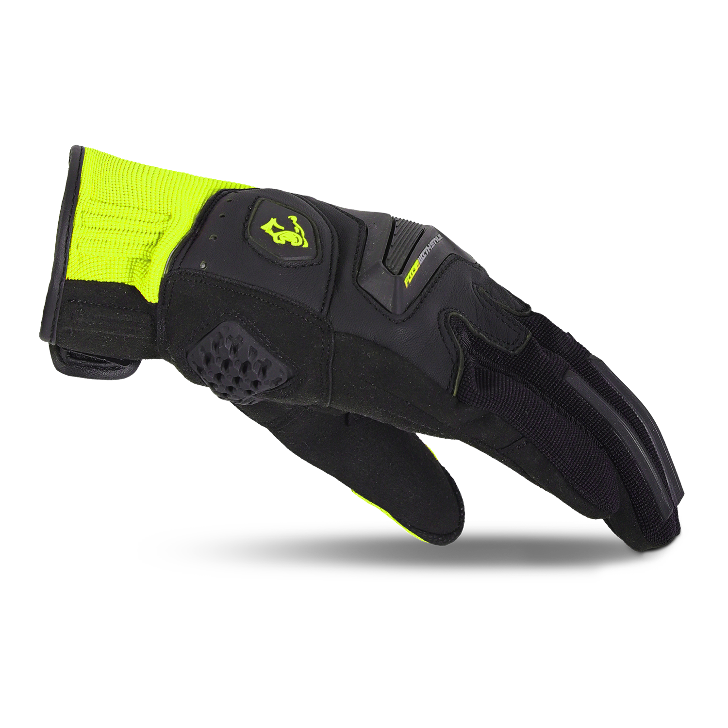 BELA STAR GUANTI DI MOTO UOMO NERO GIALLO FLUO 