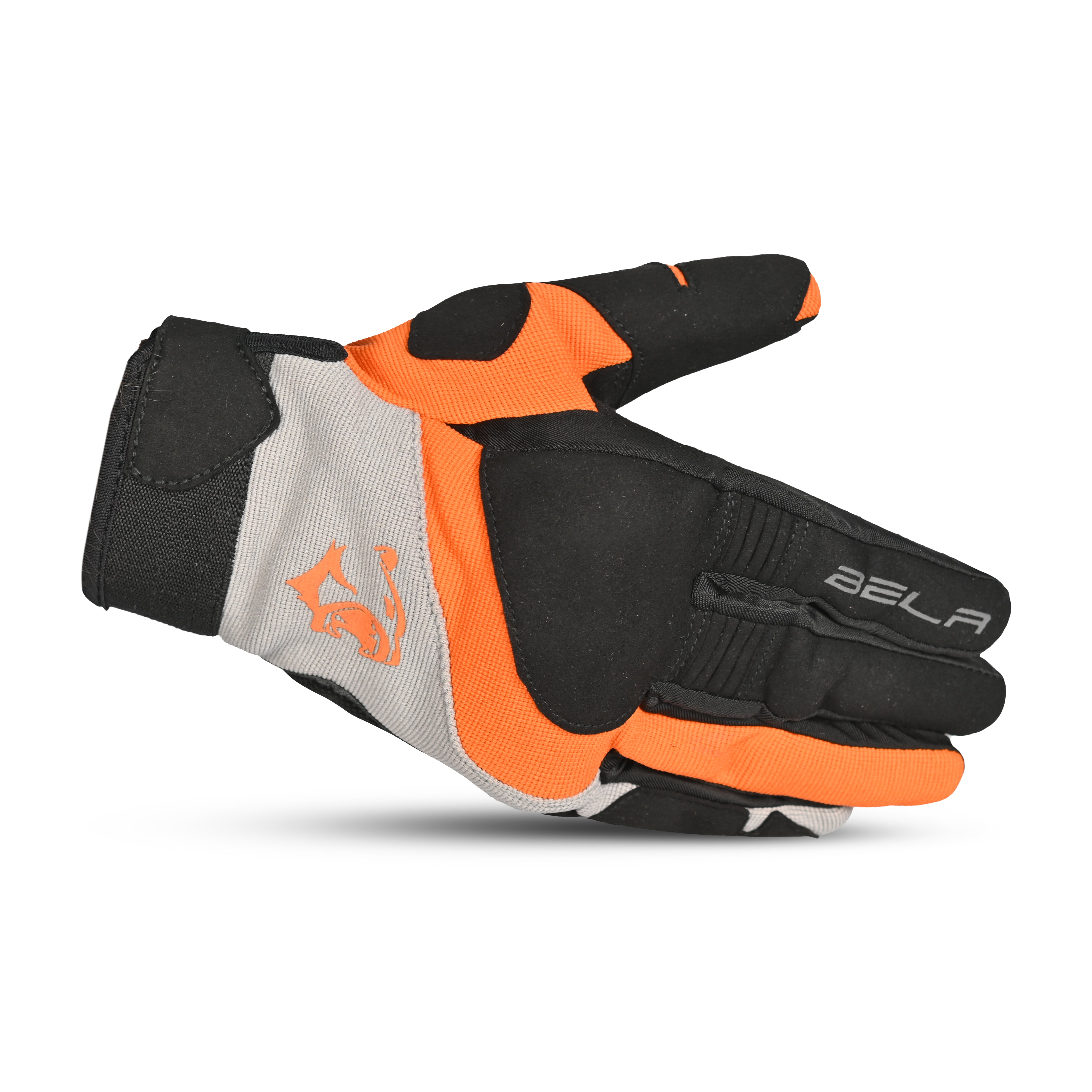 BELA ADVENTURE GUANTO TESSILE ARANCIO UOMO NERO 