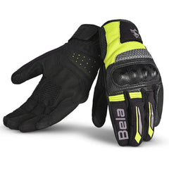 BELA - Guante Textil Hero Air Lady Negro/Gris/Amarillo 