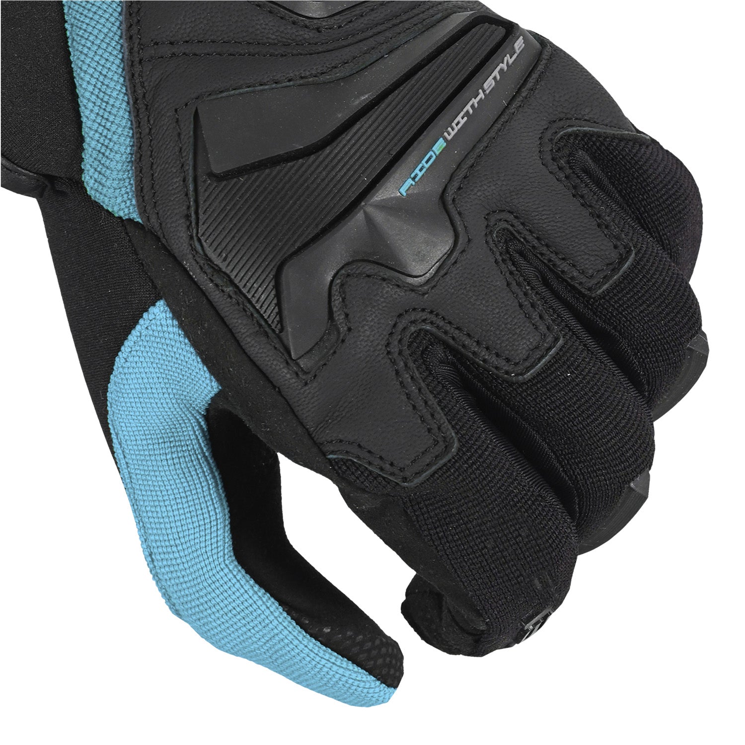 BELA - Guante Textil Star Lady Negro Turquoise 