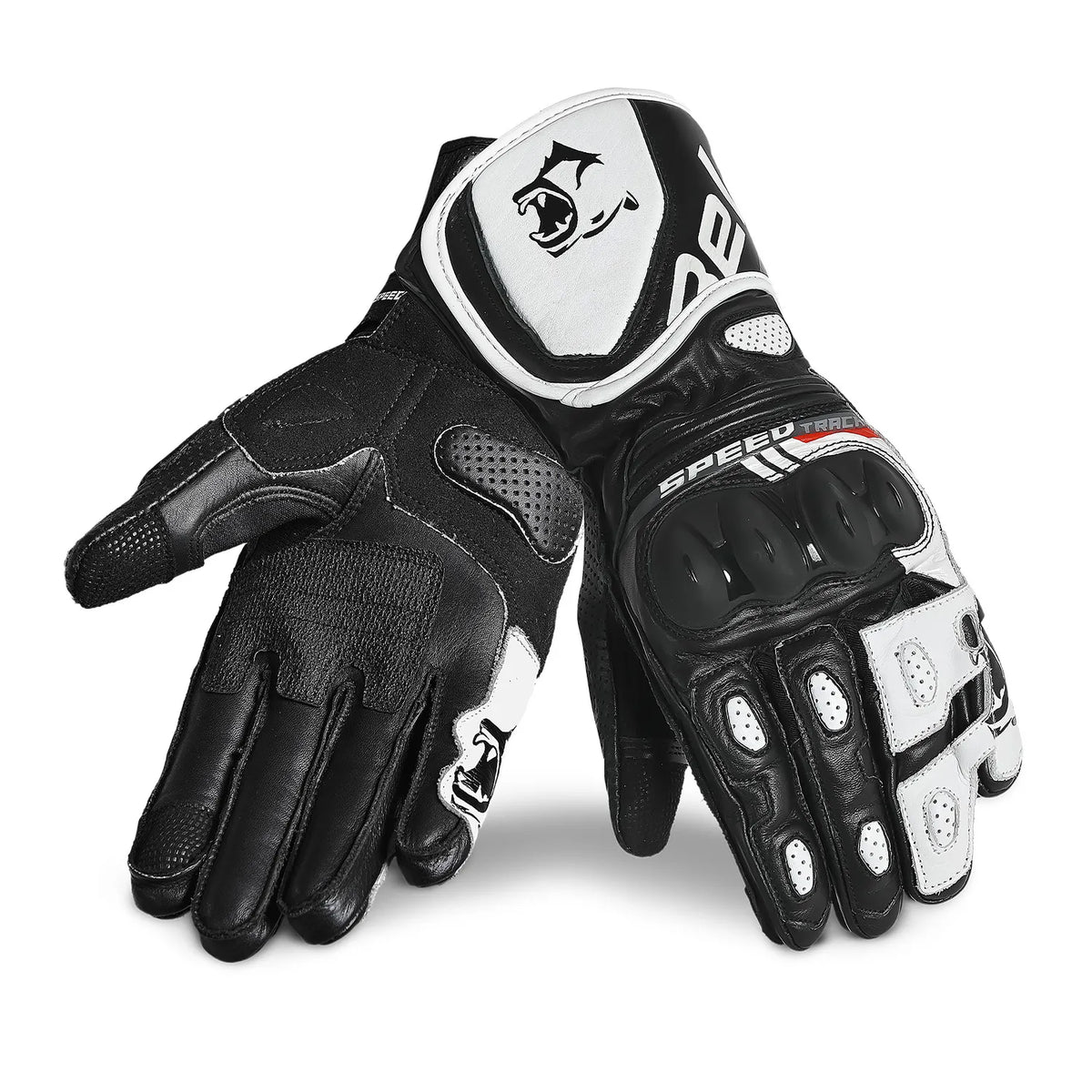 BELA LEMOX GUANTI DI MOTO CORSA UOMO NERO BIANCO 