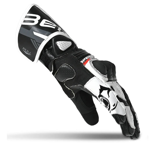 Guantes para correr Bela Lemox, color negro y blanco – Yamoto.it