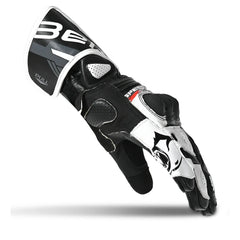BELA LEMOX GUANTI DI MOTO CORSA UOMO NERO BIANCO 