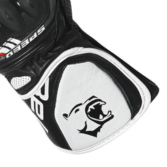 BELA LEMOX GUANTI DI MOTO CORSA UOMO NERO BIANCO 