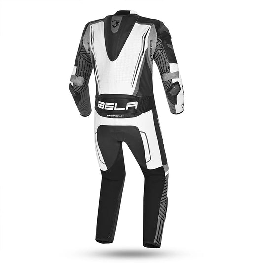 BELA NorthStar 1PC tute da corsa moto Nero Blanco 