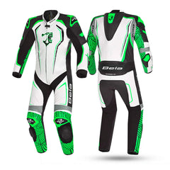 BELA NORTHSTAR 1PC TUTA CORSA MOTO BIANCO NERO VERDE 