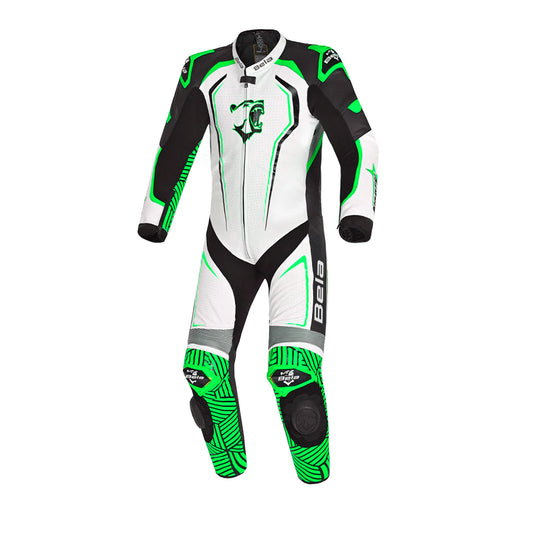 BELA NORTHSTAR 1PC TUTA CORSA MOTO BIANCO NERO VERDE – Yamoto.it