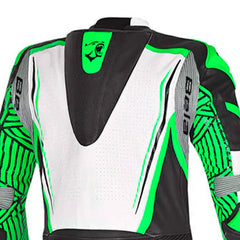 BELA NORTHSTAR 1PC TUTA CORSA MOTO BIANCO NERO VERDE 