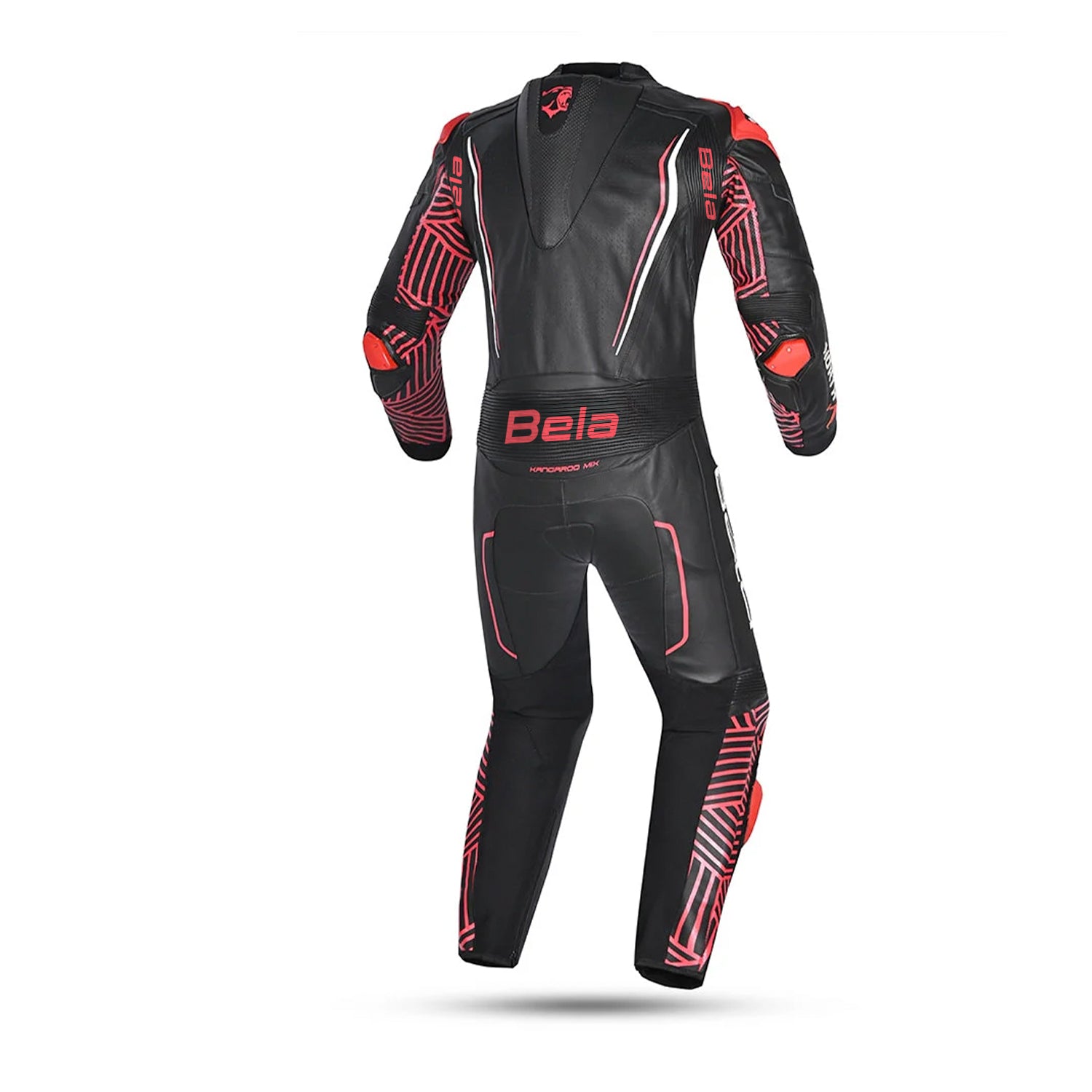 BELA NORTH STAR 1PC TUTA CORSA MOTO NERO ROSSO 
