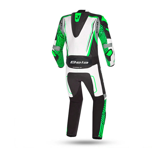 BELA NORTHSTAR 1PC TUTA CORSA MOTO BIANCO NERO VERDE – Yamoto.it