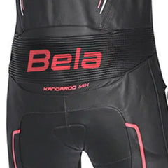 BELA NORTH STAR 1PC TUTA CORSA MOTO NERO ROSSO 
