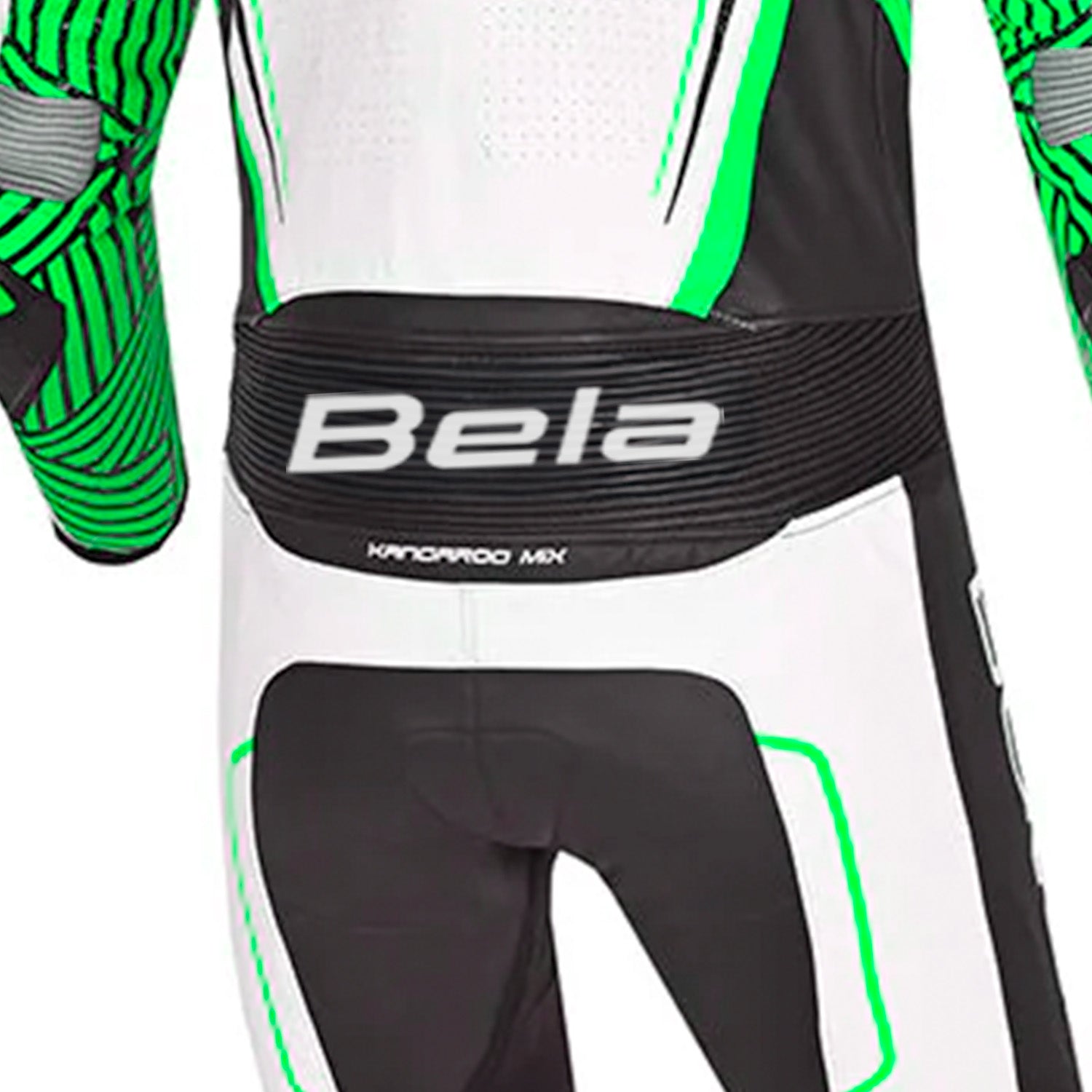 BELA NORTHSTAR 1PC TUTA CORSA MOTO BIANCO NERO VERDE 