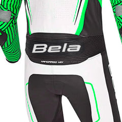 BELA NORTHSTAR 1PC TUTA CORSA MOTO BIANCO NERO VERDE 