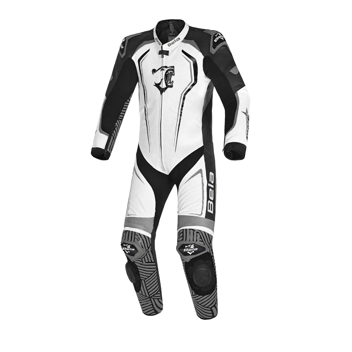 BELA NORTHSTAR 1PC TUTA CORSA MOTO BIANCO  NERO 
