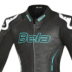 BELA ROCKET 1PC TUTA DONNA IN PELLE CANGURO MIX NERO BLU 