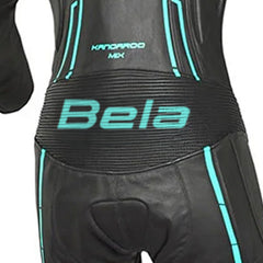 BELA ROCKET 1PC TUTA DONNA IN PELLE CANGURO MIX NERO BLU 