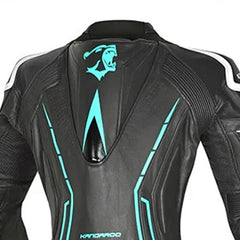 BELA ROCKET 1PC TUTA DONNA IN PELLE CANGURO MIX NERO BLU 