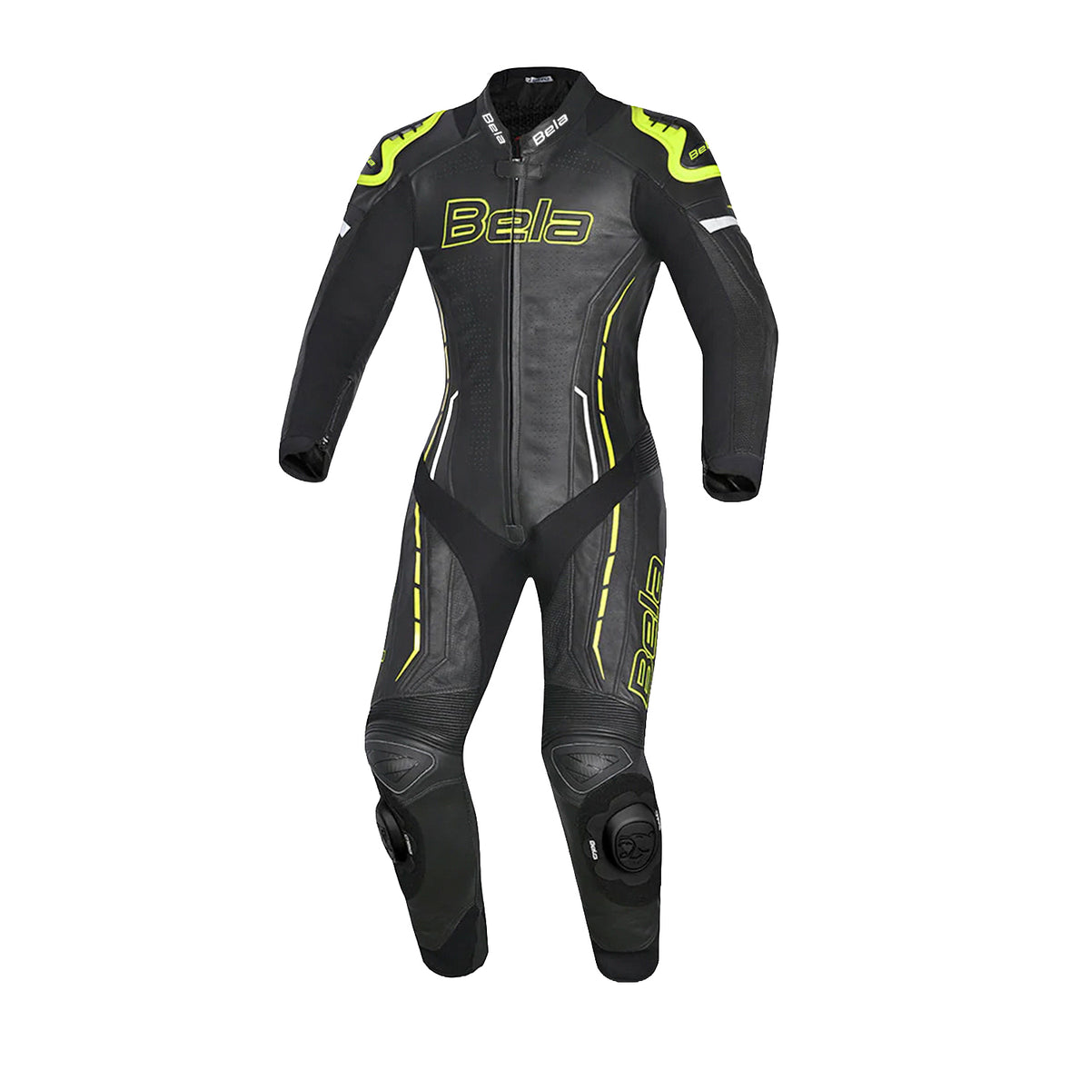 BELA ROCKET TUTE 1 PEZZO MOTO DONNA NERO GIALLO 