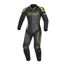 BELA ROCKET TUTE 1 PEZZO MOTO DONNA NERO GIALLO 