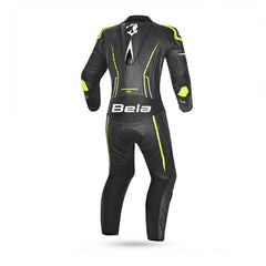 BELA ROCKET TUTE 1 PEZZO MOTO DONNA NERO GIALLO 