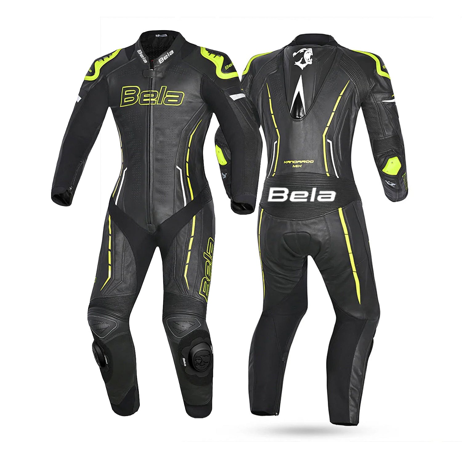 BELA ROCKET TUTE 1 PEZZO MOTO DONNA NERO GIALLO 