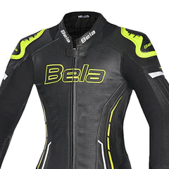 BELA ROCKET TUTE 1 PEZZO MOTO DONNA NERO GIALLO 