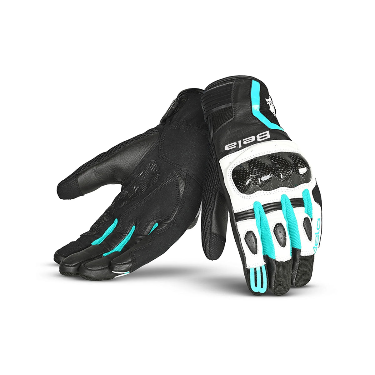 BELA AIR FLOW GUANTI DONNA MOTO ESTIVI / TERQUISE NERO 