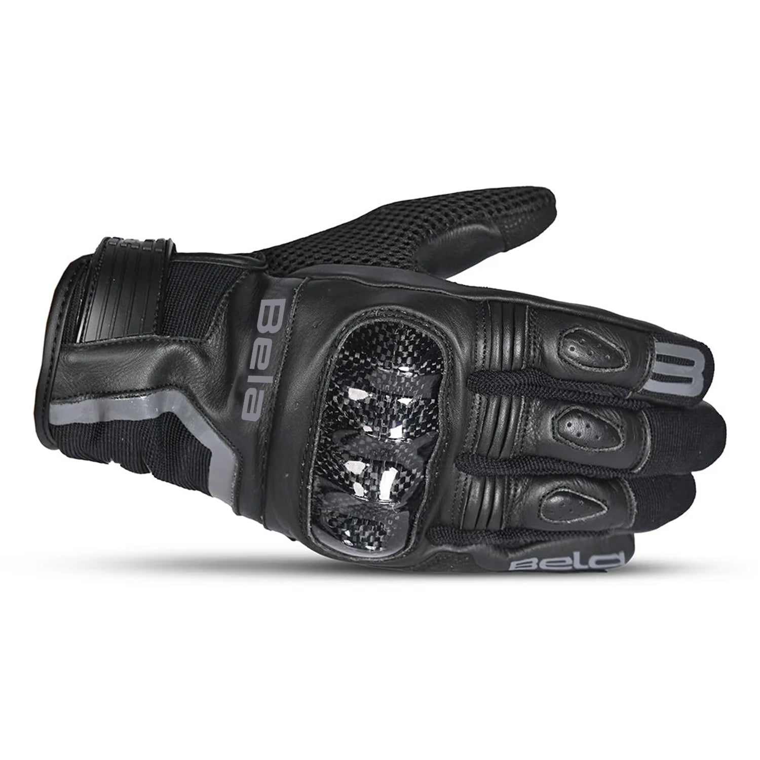 BELA AIR FLOW GUANTO PELLE NERO 