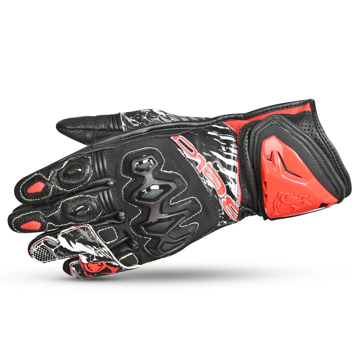BELA ARMOUR PRO GLOVE NERO ROSSO 