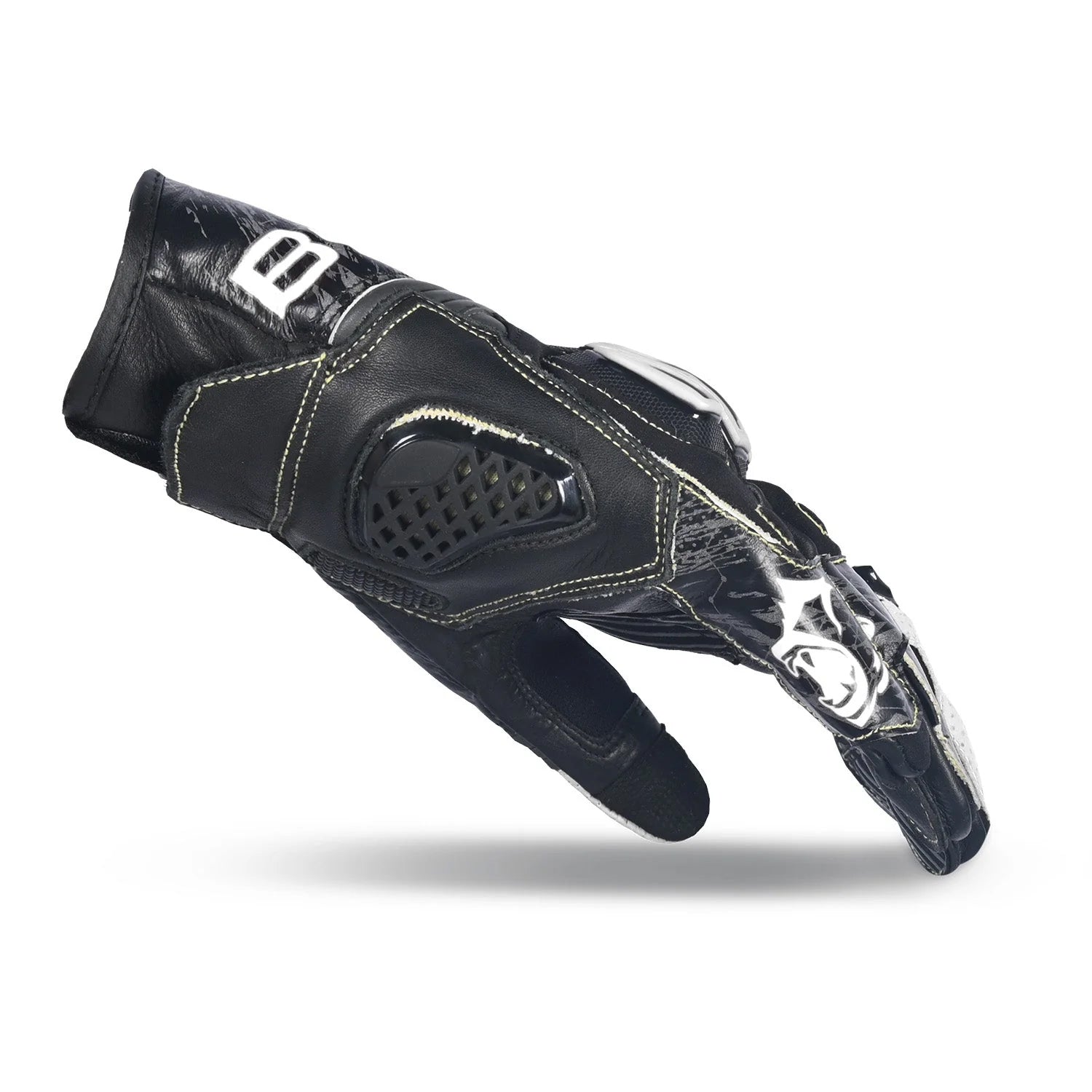 BELA ARMOUR PRO GUANTI SHORT NERO BIANCO 