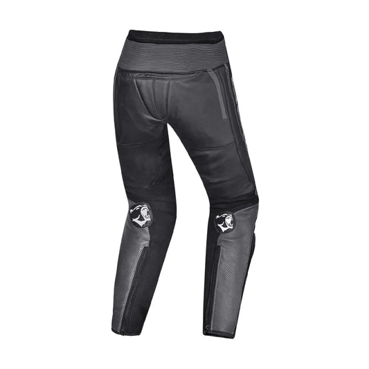 BELA BEAST – PANTALONE UOMO IN PELLE ANTHIRA NERO BIANCO – Yamoto.it