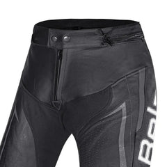 BELA BEAST – PANTALONE UOMO IN PELLE ANTHIRA NERO BIANCO 