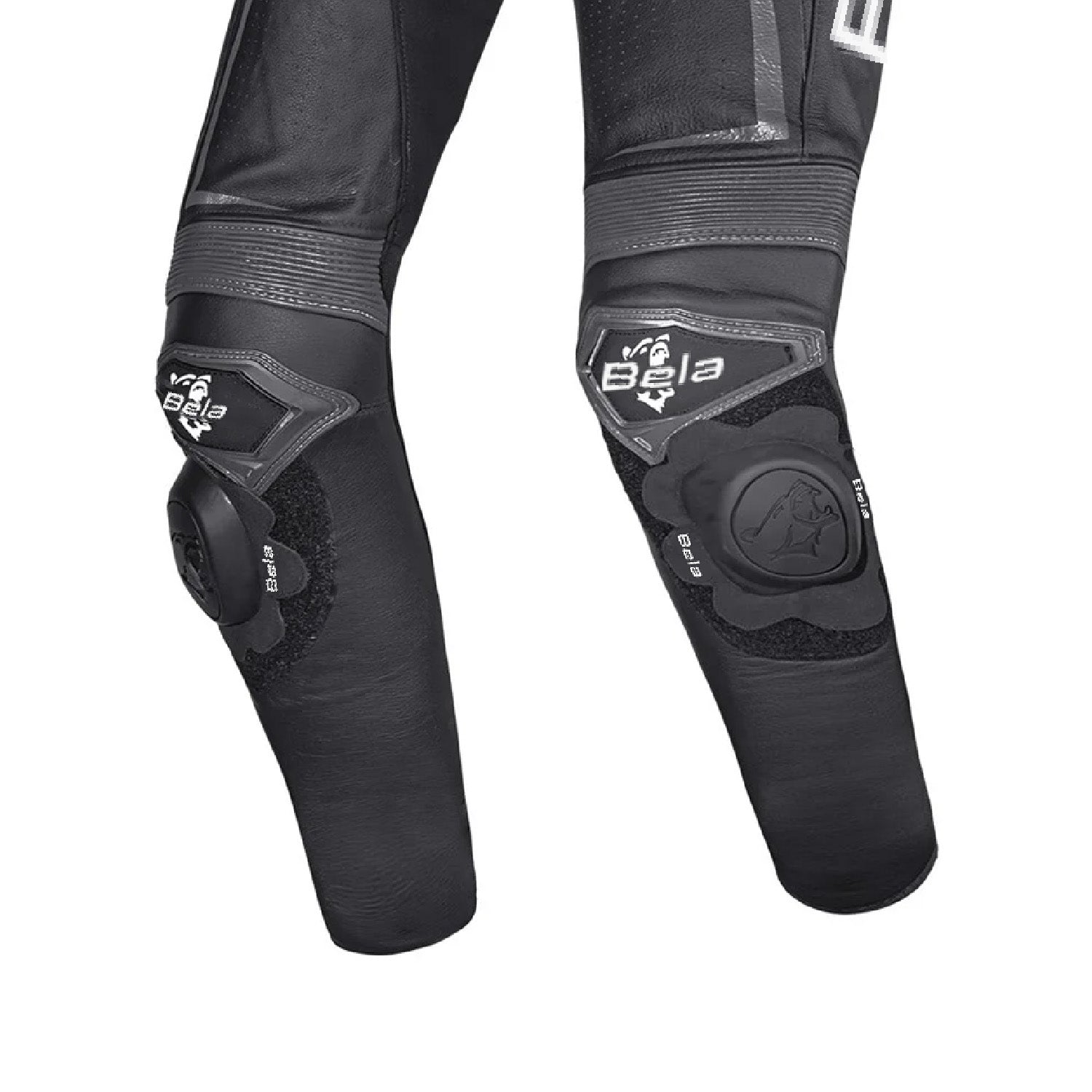 BELA BEAST – PANTALONE UOMO IN PELLE ANTHIRA NERO BIANCO 
