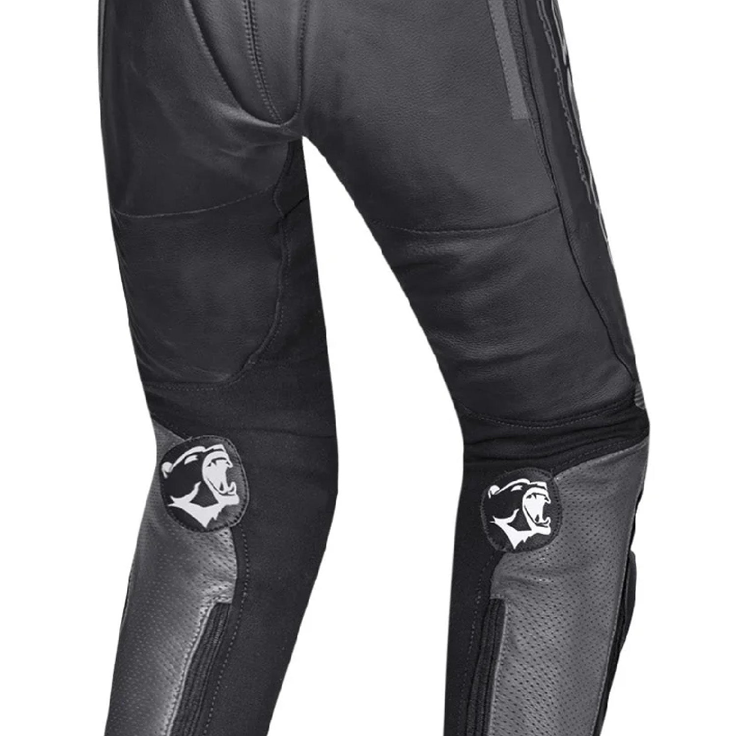 BELA BEAST – PANTALONE UOMO IN PELLE ANTHIRA NERO BIANCO 
