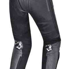 BELA BEAST – PANTALONE UOMO IN PELLE ANTHIRA NERO BIANCO 
